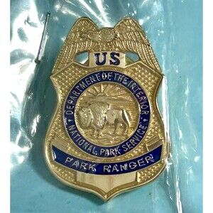 Department of the Interior National park service Park Ranger Mini-badge Pin